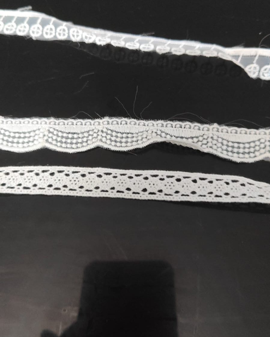 Narrow Lace Trio — 1/2 inch