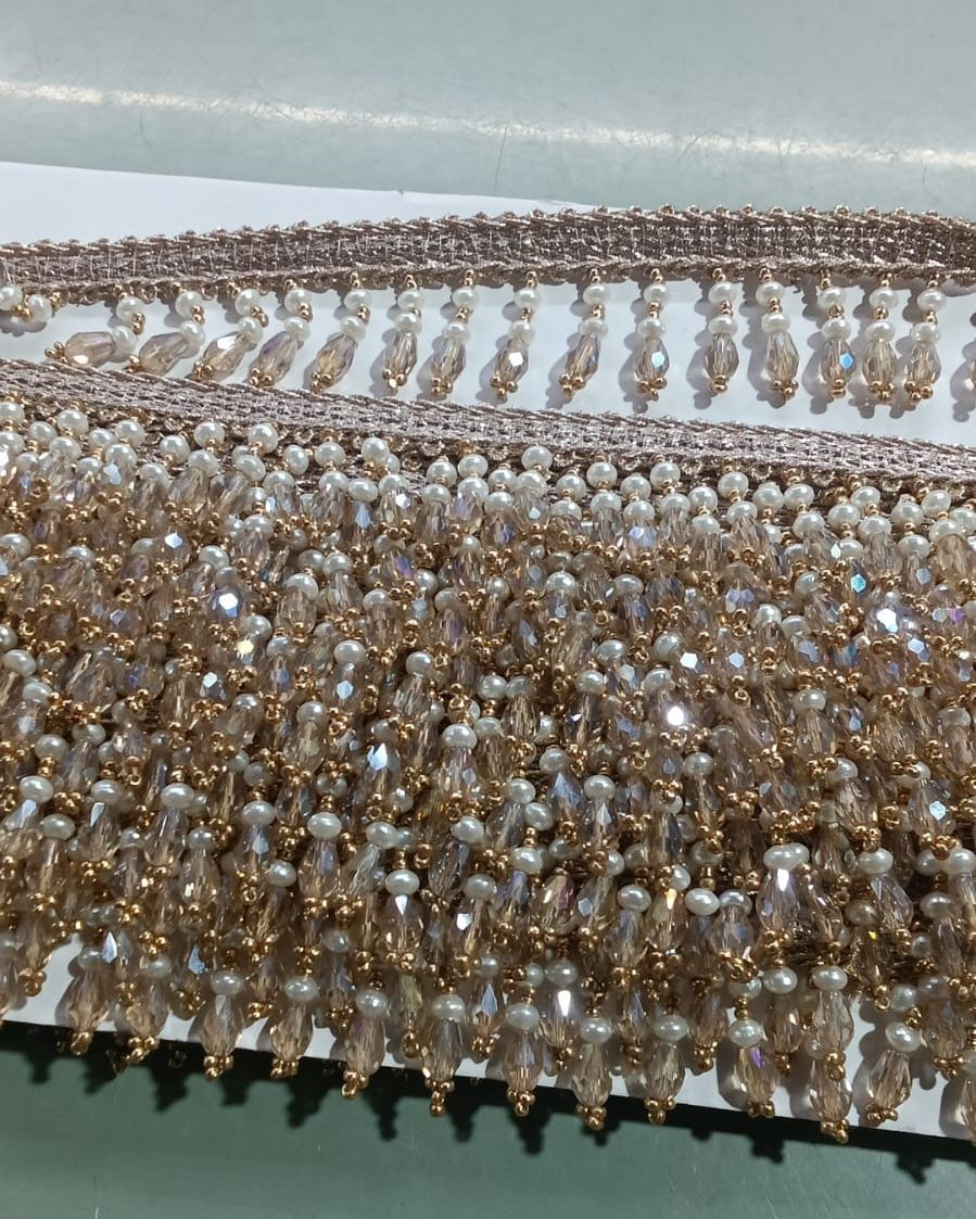 Champagne Crystal Hanging Lace