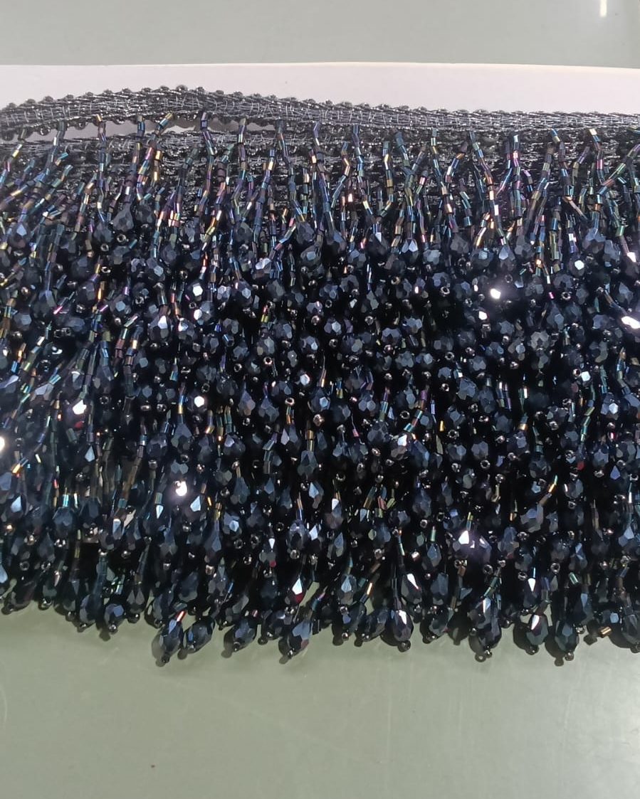 Midnight Bead Hanging Lace